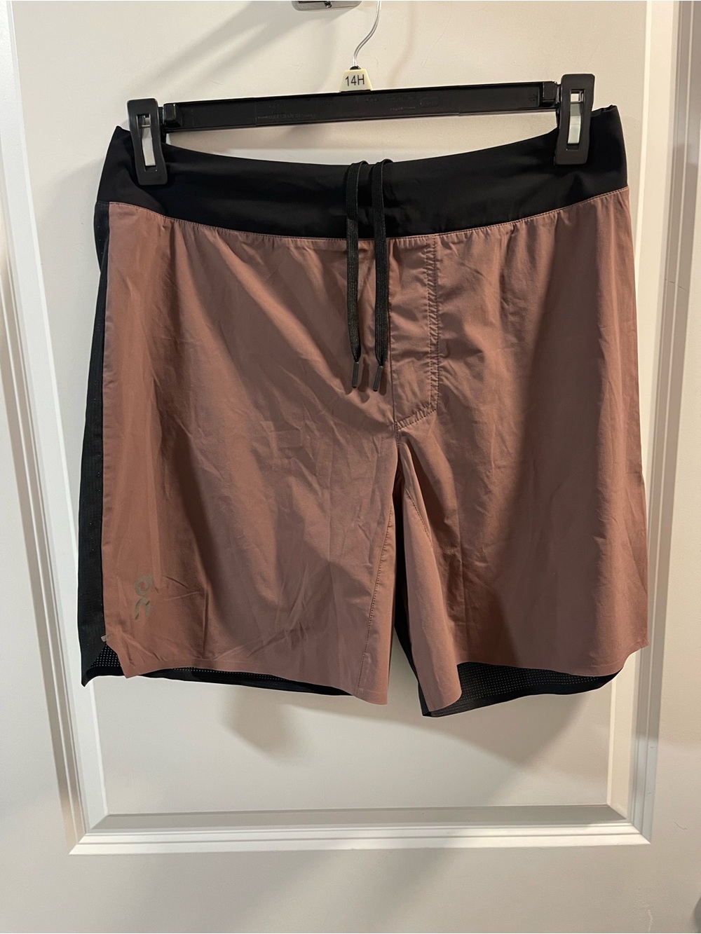 On Running Men's Athletic Shorts - Dusty Rose & Black